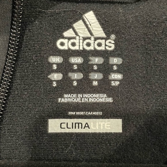 Men’s Adidas Climalite Zip Jacket Size Small - Picture 3 of 4